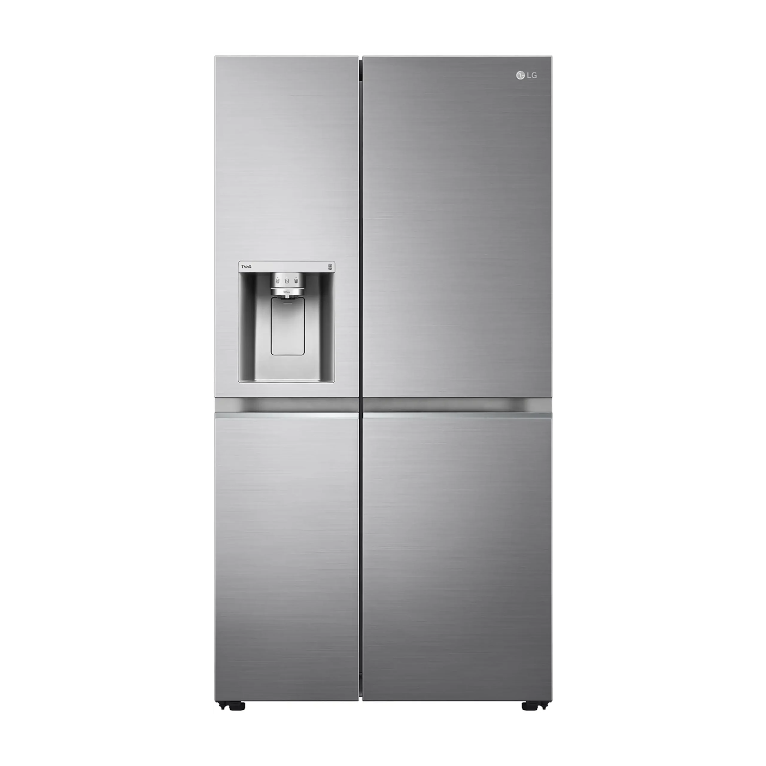 Frigorifero americano LG GSLV90PZAD, Sistema Multi Flow: Sì; Sistema raffreddamento frigorifero: No Frost; Sistema raffreddamento congelatore: No Frost, Capacità netta totale 635 l, Rumorosità: 35 dB(A), LAN wireless, Dispenser acqua, Dispenser ghiaccio, Dimensioni: L 91,3 cm A 179 cm P 73,5 cm, Inox Premium, Classe D