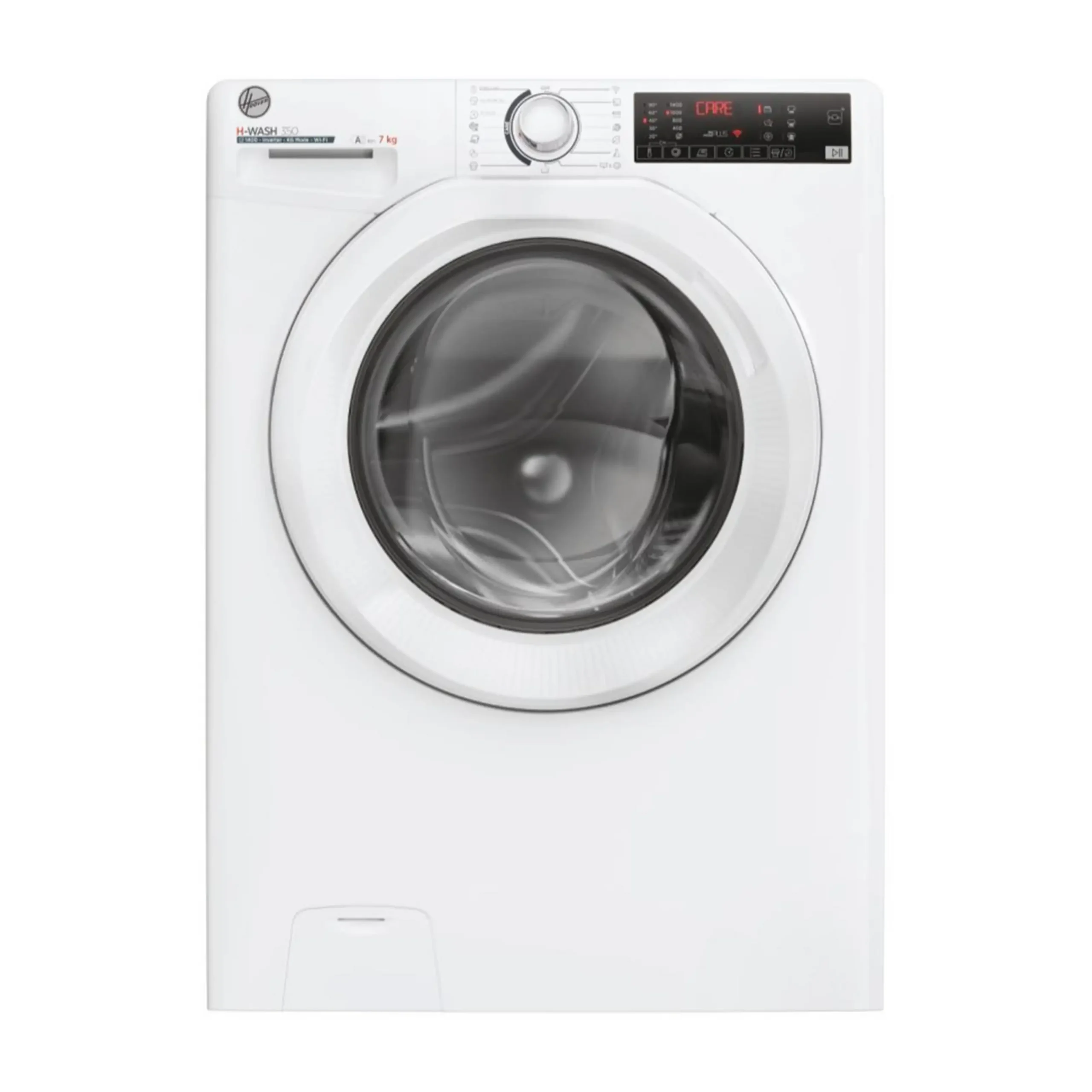 HOOVER H3WP4474TAM6/1-S LAVATRICE SLIM, Caricamento frontale, 7 kg, 16 programmi, Profondità 45 cm, Giri 1400 rpm, Bianco, livello rumorosità centrifuga 77 dB(A), Classe A
