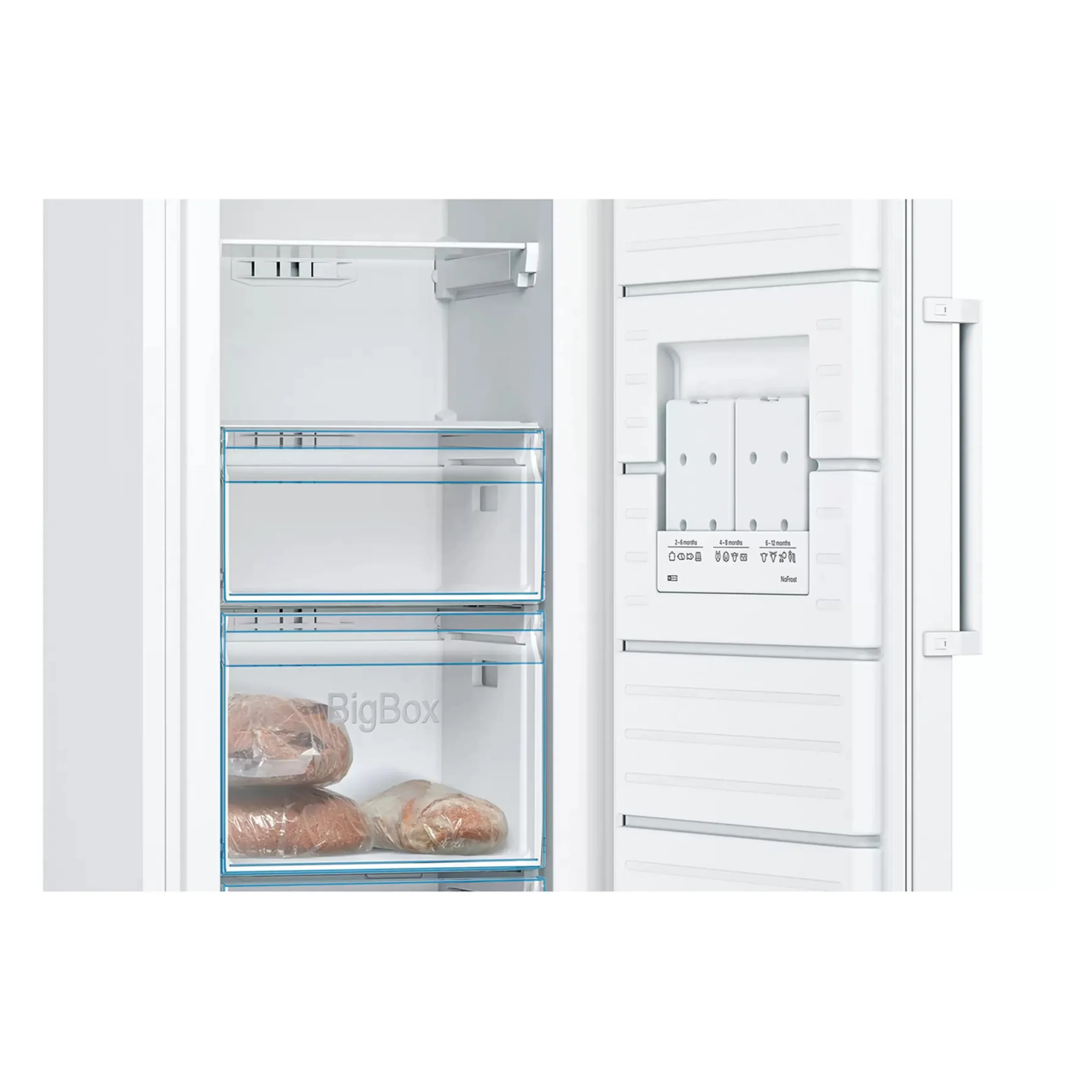 BOSCH GSN29VWEP Congelatore verticale, Capacità netta 200 l, dimensioni: L 60 cm, A 161 cm, P 65 cm, Rumorosità 39 dB(A), 4 cassetti, Classe E – Image 2