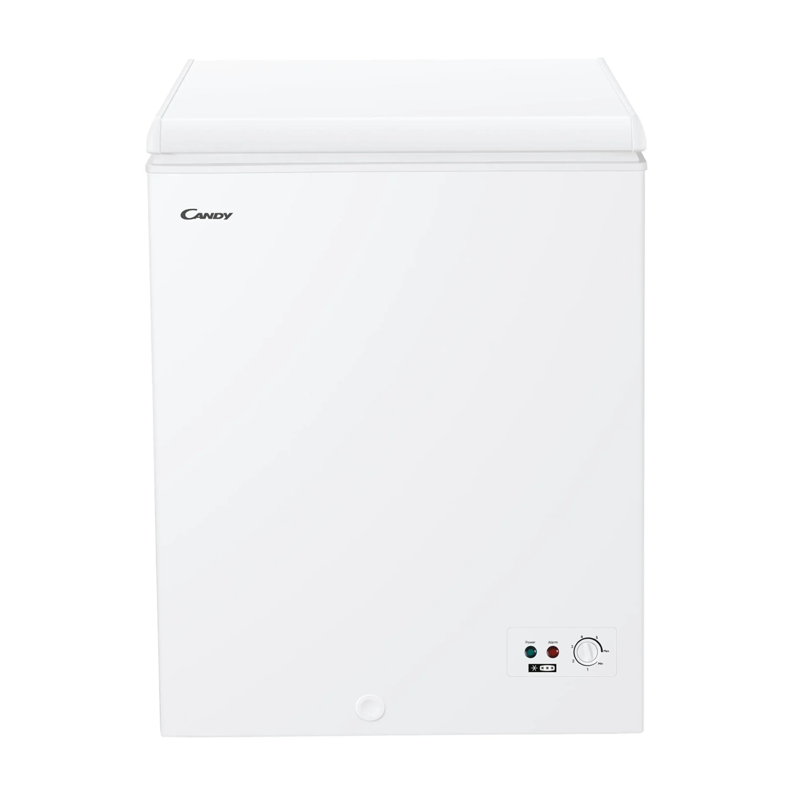CANDY CCHH 145E Congelatore pozzo, Capacità netta 137 l, dimensioni: L 69,5 cm, A 84,5 cm, P 55,5 cm, Rumorosità 39 dB(A), Bianco, Classe E