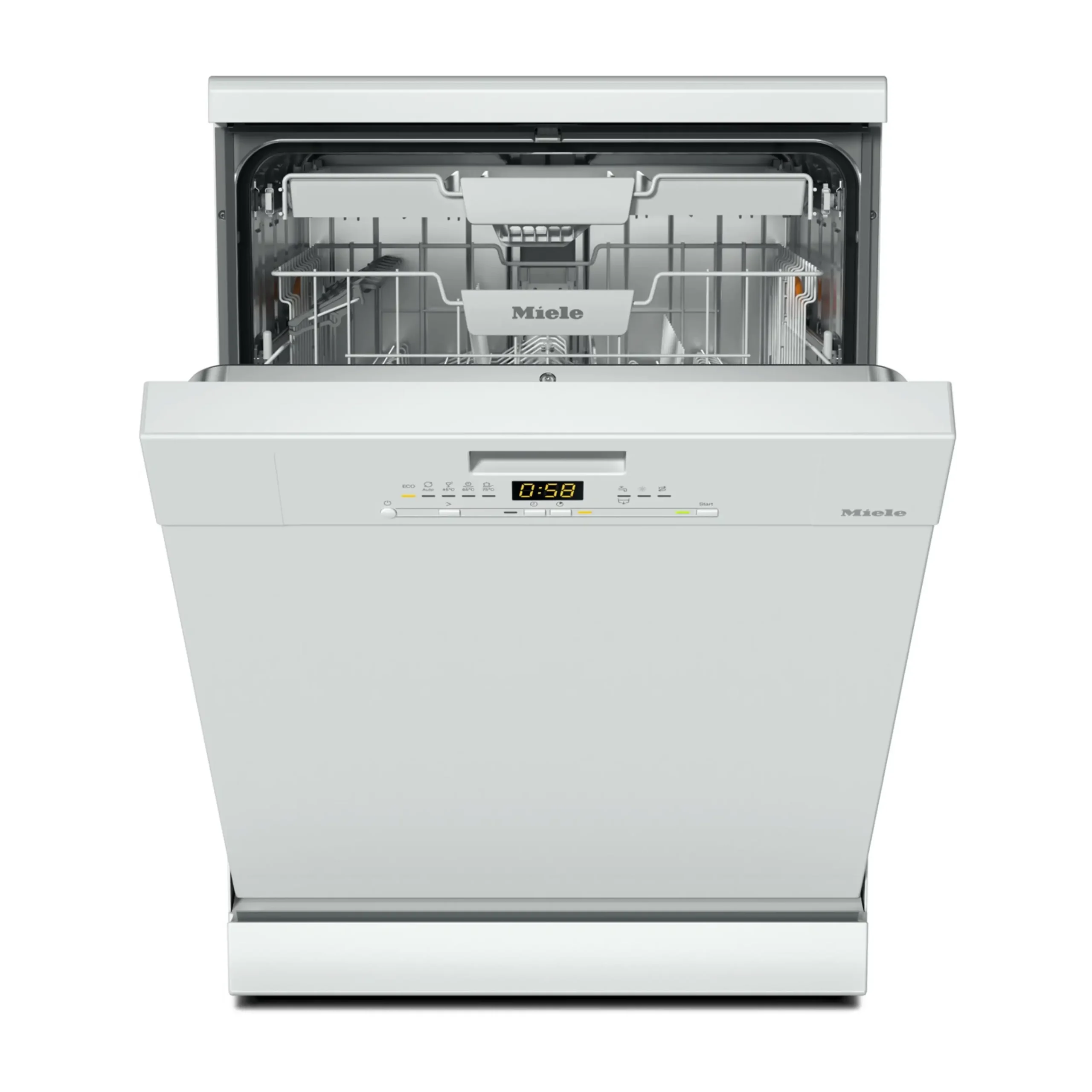 LAVASTOVIGLIE Libera installazione (FS) MIELE G 5611 SC BRWS, Programmi 5, Dimensioni: L 59,8 cm, A 84,5 cm, P 60 cm, Rumorosità 45 dB(A), Consumo di acqua 8,2 l, Bianco, Classe A