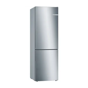 FRIGORIFERO COMBINATO BOSCH KGE36ALCA, Capacità netta totale 308 l, Rumorosità: 38 dB(A), 3 ripiani, Dimensioni: L 60 cm A 186 cm P 65 cm, Inox Look, Classe C