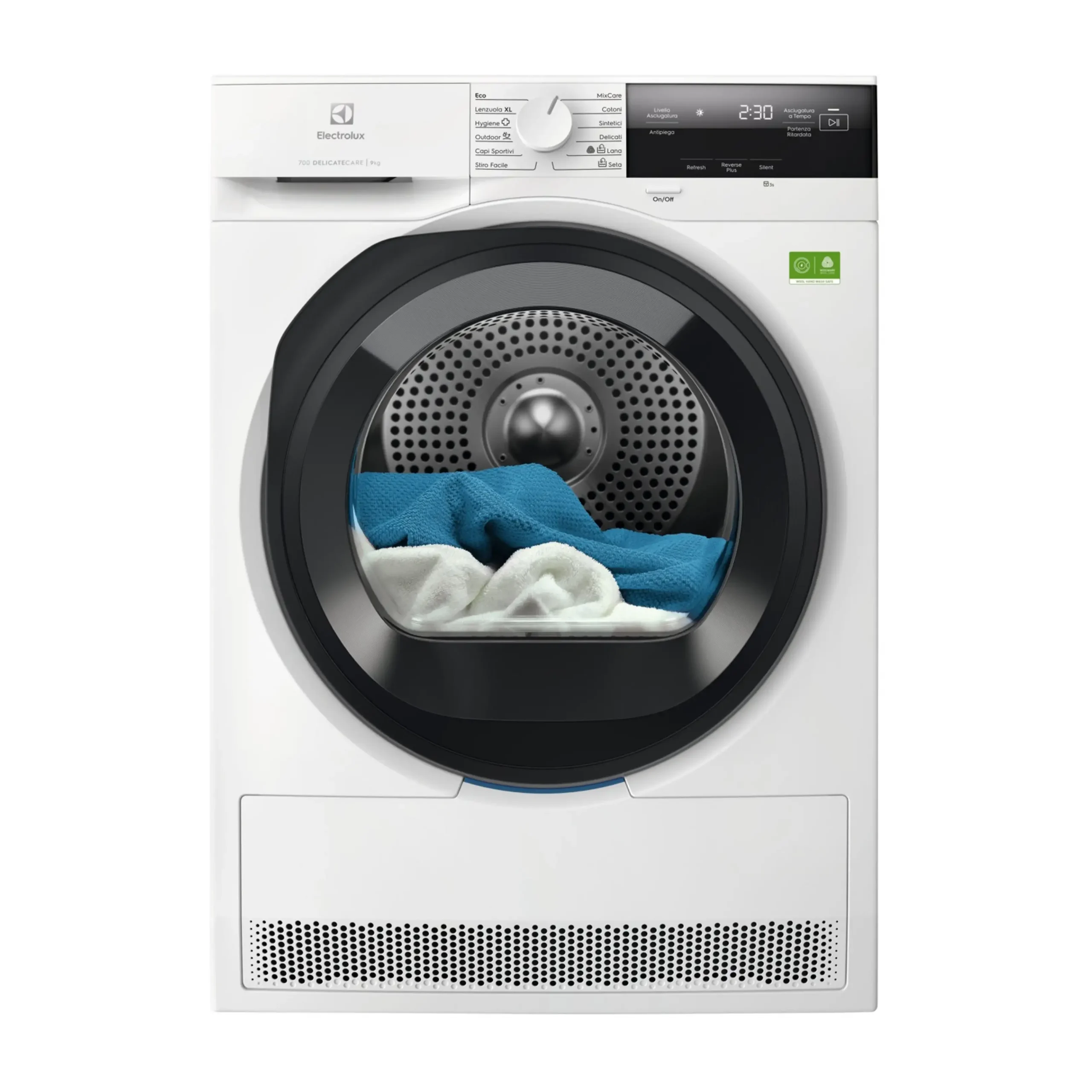 Asciugatrice ELECTROLUX EW7H39B, a pompa di calore, 9 kg, profondità 63,6 cm, Filtro EasyClean, SensiCare, Classe B