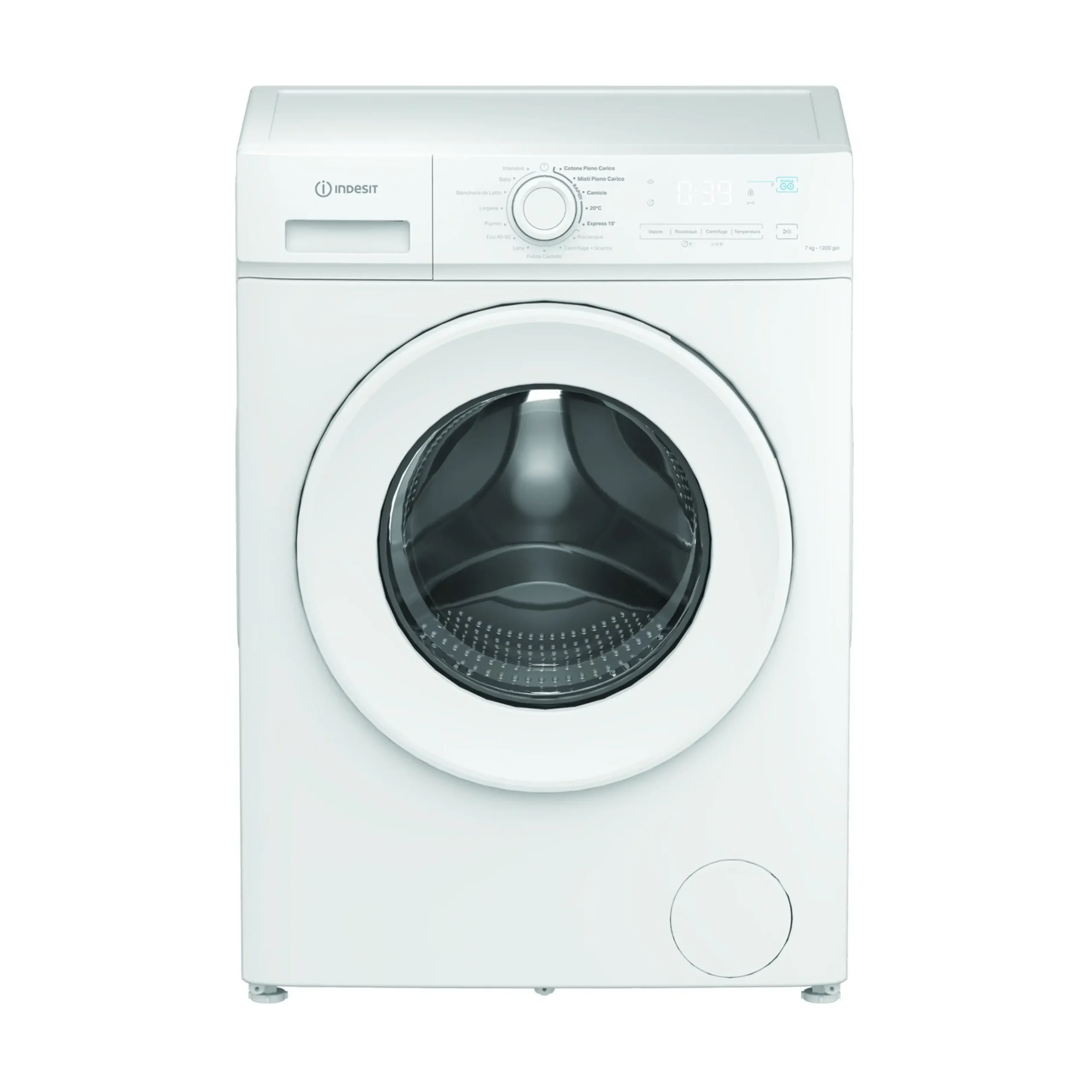 INDESIT IMA 762 MY TIME IT LAVATRICE, Caricamento frontale, 7 kg, 15 programmi, Profondità 47,4 cm, Giri 1200 rpm, Bianco, livello rumorosità centrifuga 76 dB(A), Classe A