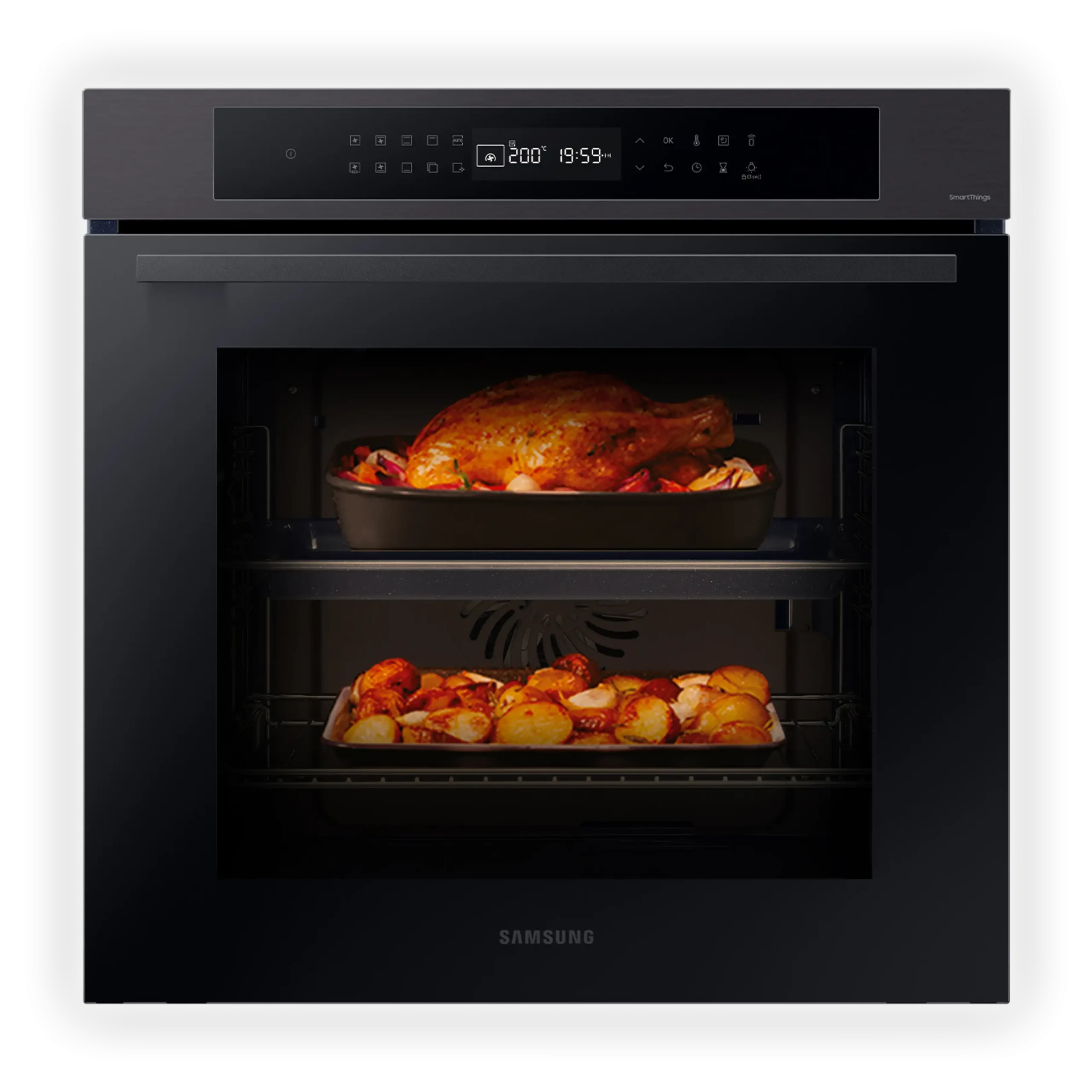 SAMSUNG NV7B4040VBB/U5 FORNO INCASSO Capacità 76 l, dimensoni: L 59,5 cm - A 59,6 cm - P 57 cm, blak inox, classe A+
