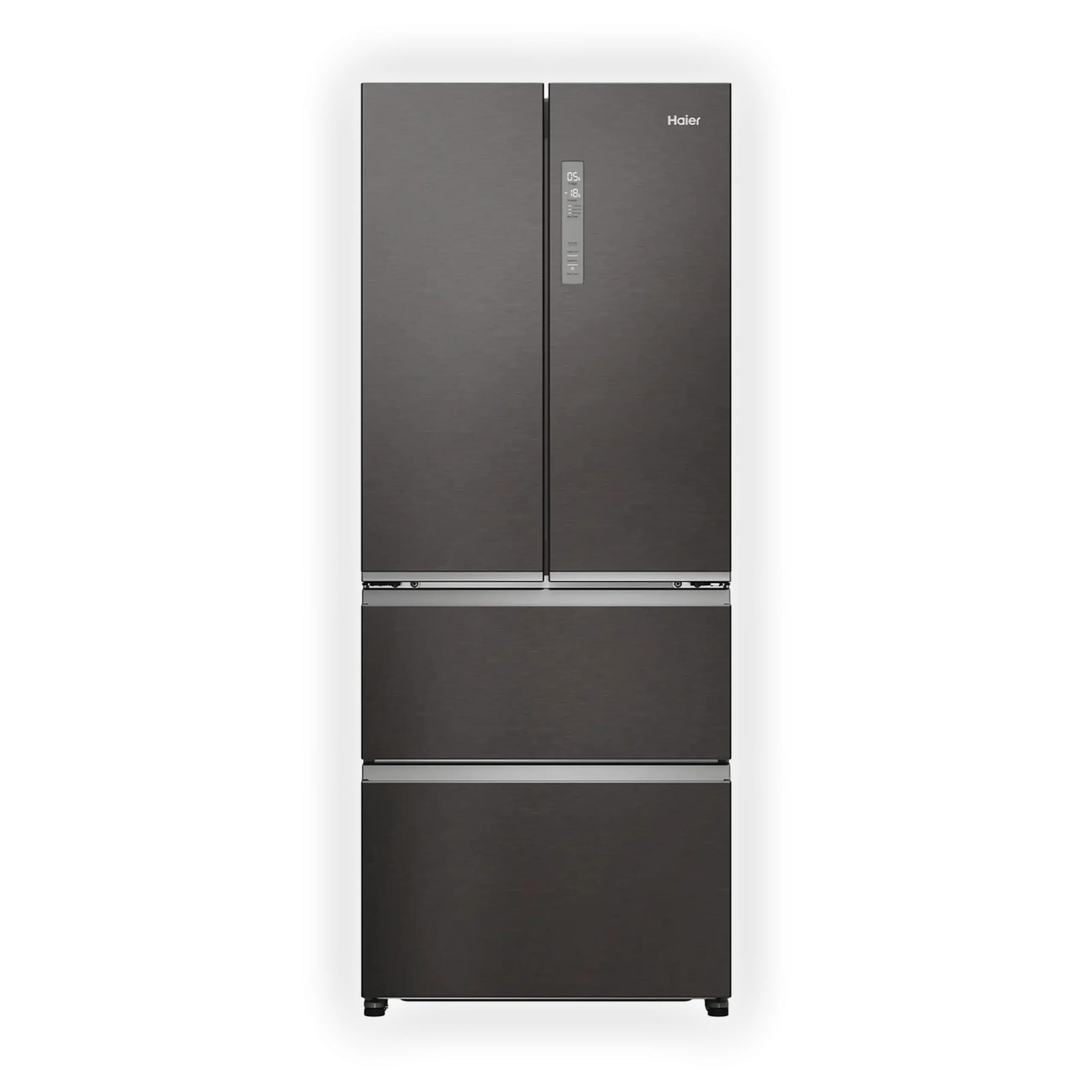 Frigorifero americano HAIER HFR3718ENMD, Sistema raffreddamento frigorifero: No Frost; Sistema raffreddamento congelatore: No Frost, Capacità netta totale 402 l, Rumorosità: 37 dB(A), Dimensioni: L 68,8 cm A 177,5 cm P 70 cm, Inox Dark, Classe E