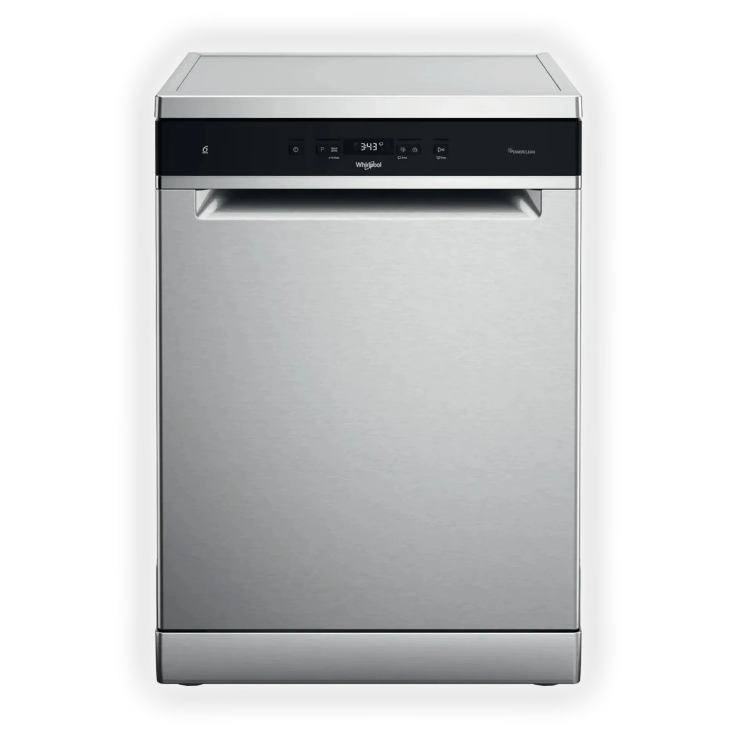 LAVASTOVIGLIE Libera installazione (FS) WHIRLPOOL WH7FA14BN7A0X, Programmi 8, Dimensioni: L 60 cm, A 82 cm, P 59 cm, Rumorosità 41 dB(A), Consumo di acqua 9,5 l, Inox, Classe A