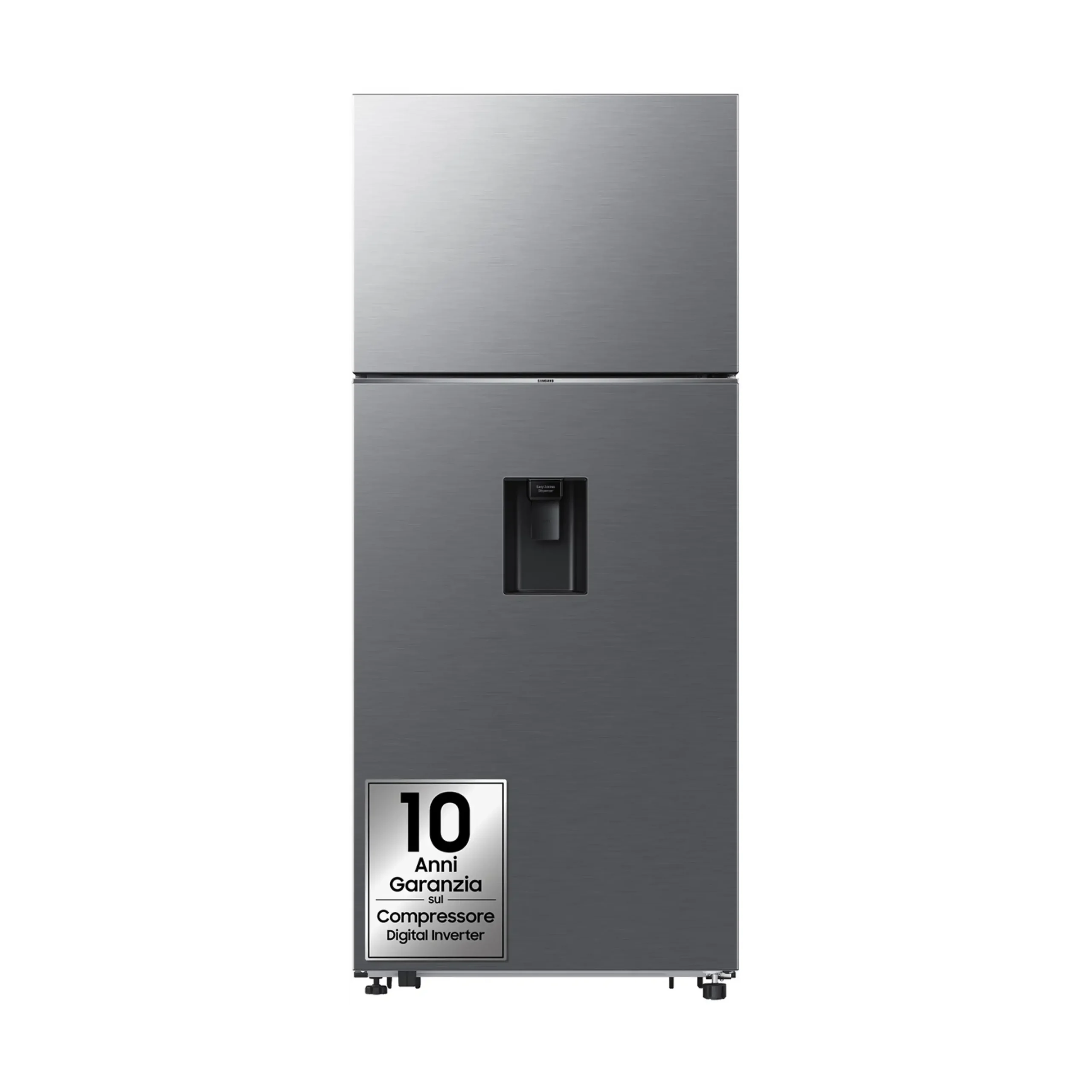 FRIGORIFERO DOPPIA PORTA SAMSUNG RT53DG7B14S9EF, Capacità netta totale 528 l, Rumorosità: 37 dB(A), LAN wireless, Dispenser acqua, Dispenser ghiaccio, 4 ripiani, Dimensioni: L 79 cm A 185,5 cm P 72,5 cm, Metal Inox, Classe E