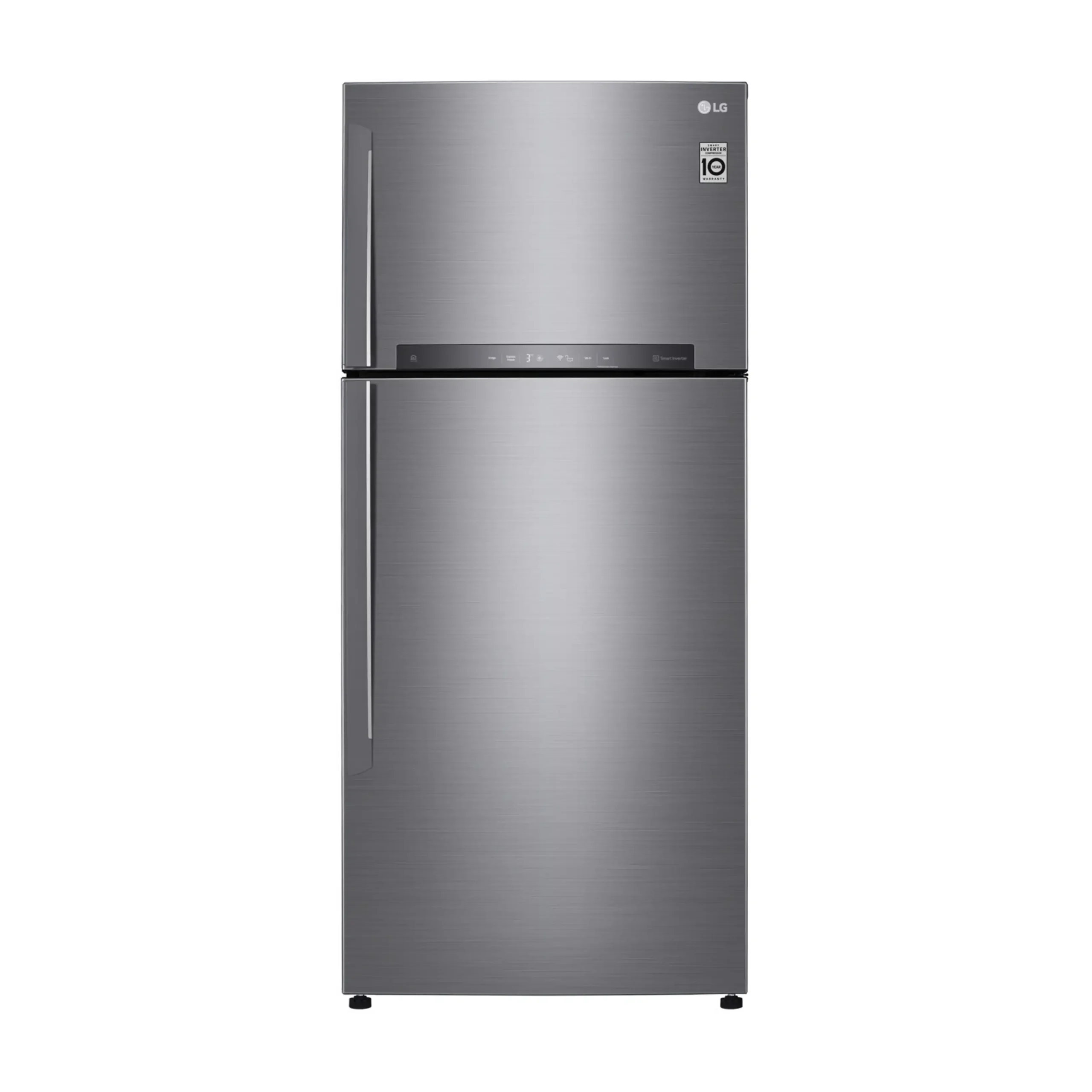 FRIGORIFERO DOPPIA PORTA LG GTB744PZHED, Capacità netta totale 506 l, Rumorosità: 43 dB(A), LAN wireless, 3 ripiani, Dimensioni: L 78 cm A 180 cm P 73 cm, Platinum Silver, Classe E