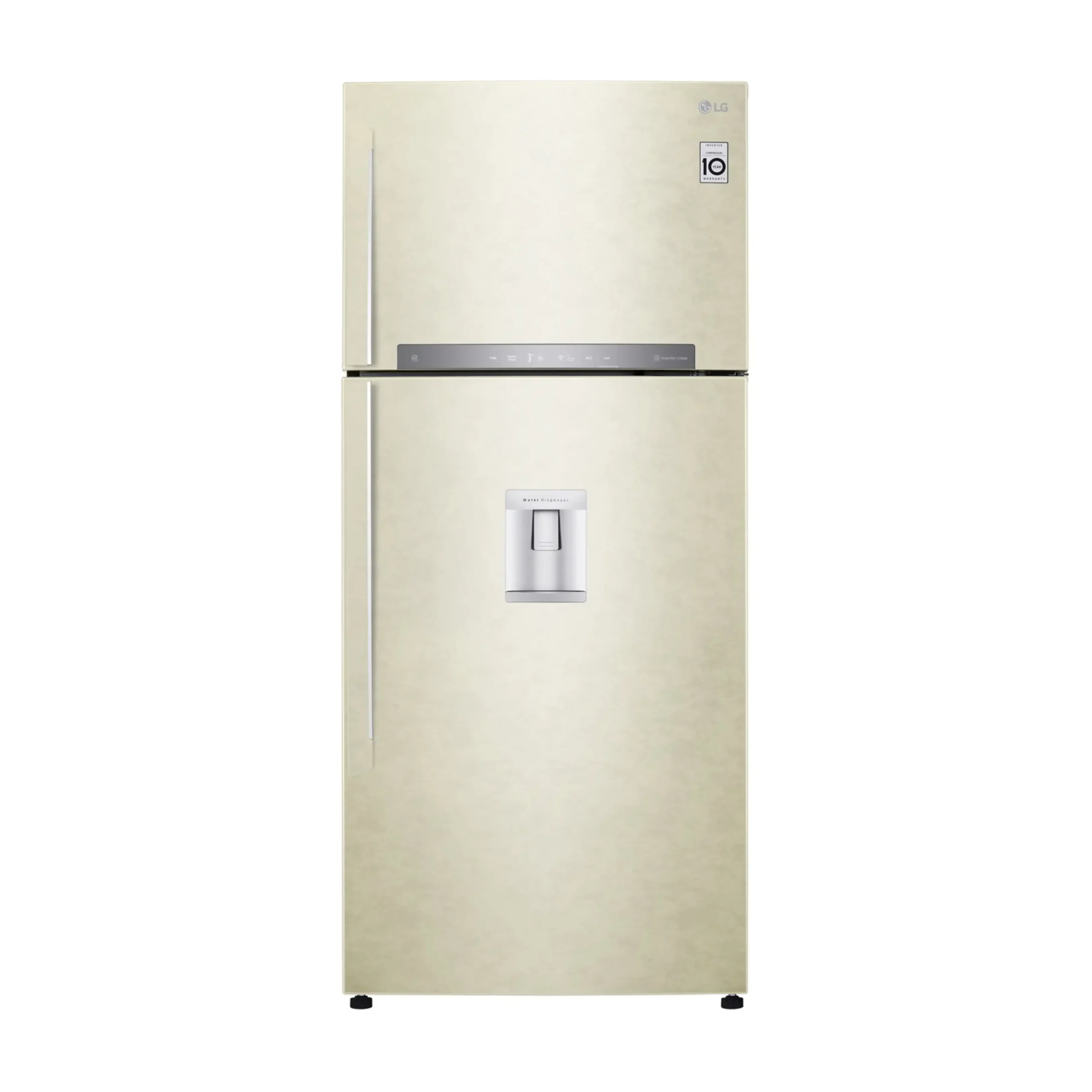 FRIGORIFERO DOPPIA PORTA LG GTF744SEPED, Capacità netta totale 509 l, Rumorosità: 43 dB(A), LAN wireless, Dispenser acqua, 3 ripiani, Dimensioni: L 780 cm A 180 cm P 730 cm, Beige, Classe E