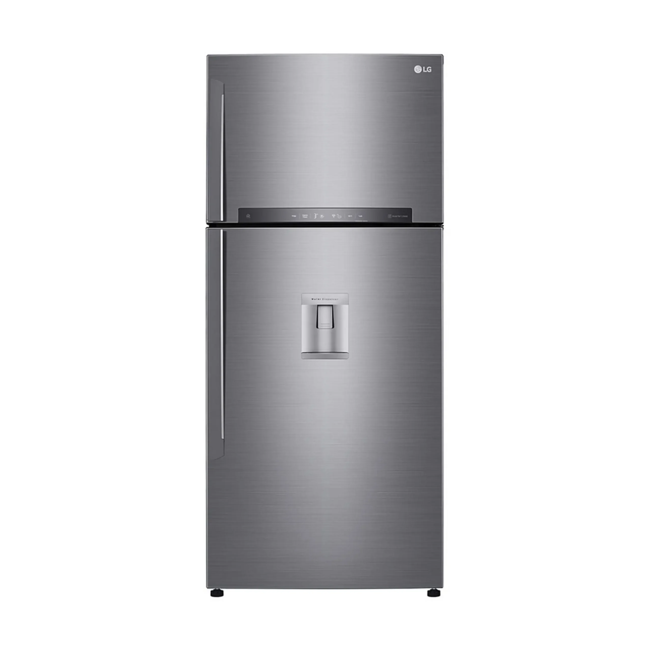 FRIGORIFERO DOPPIA PORTA LG GTF744PZPED, Capacità netta totale 509 l, Rumorosità: 43 dB(A), LAN wireless, Dispenser acqua, 3 ripiani, Dimensioni: L 780 cm A 180 cm P 730 cm, Platinum Silver, Classe E