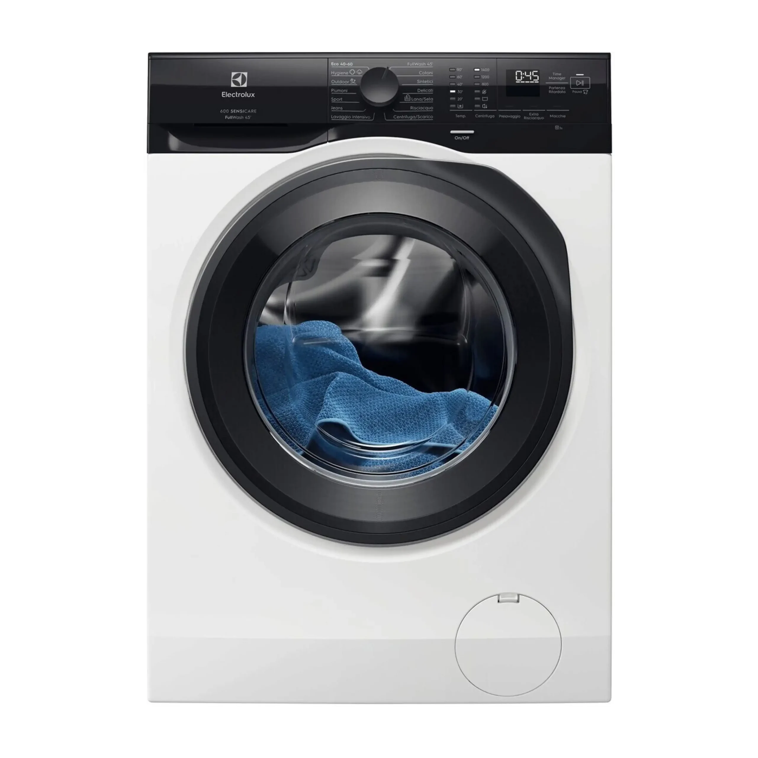 ELECTROLUX EW6FZU29 LAVATRICE, Caricamento frontale, 9 kg, 14 programmi, Profondità 63,6 cm, Giri 1400 rpm, Bianco, livello rumorosità centrifuga 76 dB(A), Classe A