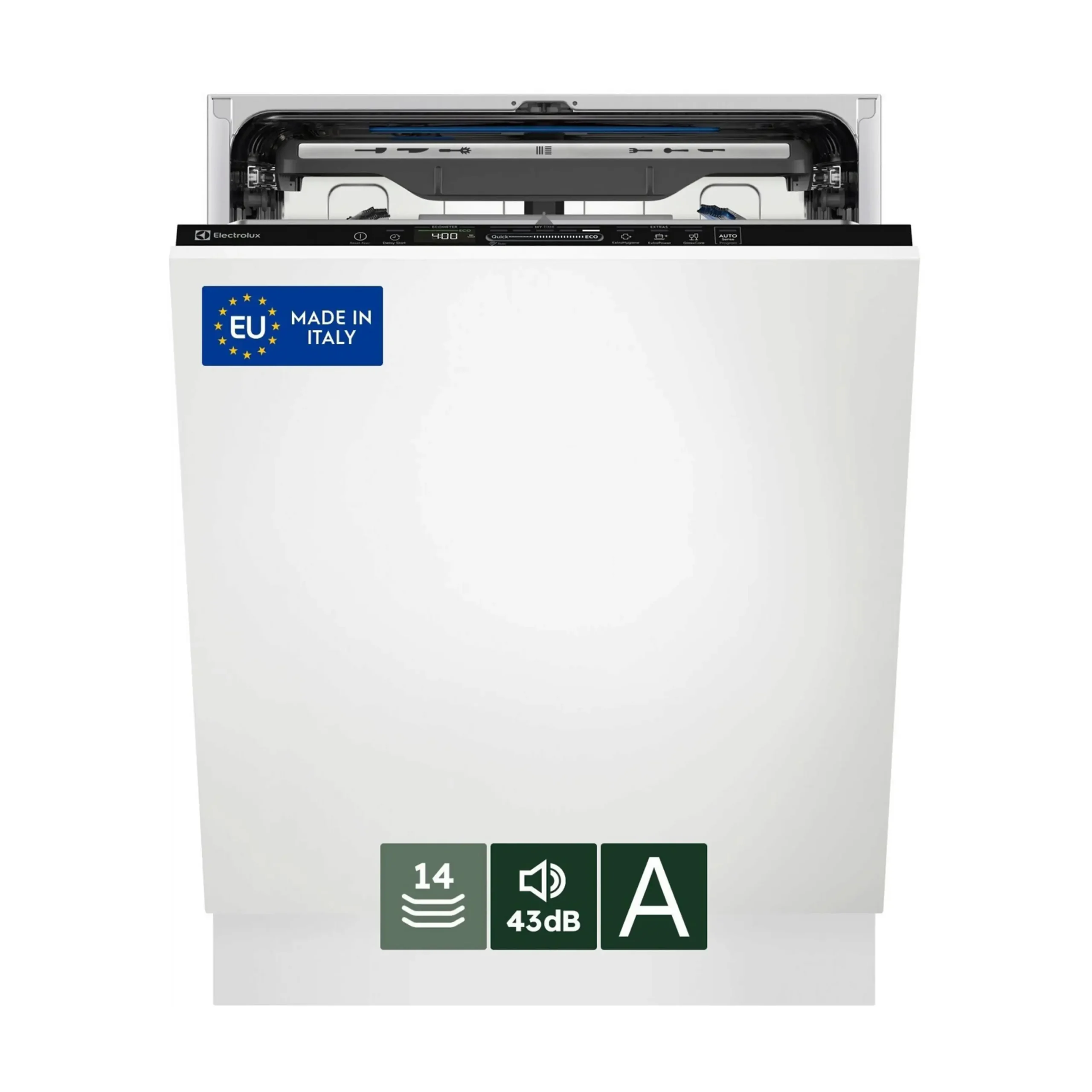 LAVASTOVIGLIE INCASSO Pannello frontale non in dotazione ELECTROLUX EES68600L, Programmi 8, Dimensioni: L 59,6 cm, A 81,8 cm, P 56 cm, Rumorosità 43 dB(A), Consumo di acqua 10,9 l, Bianco, Classe A