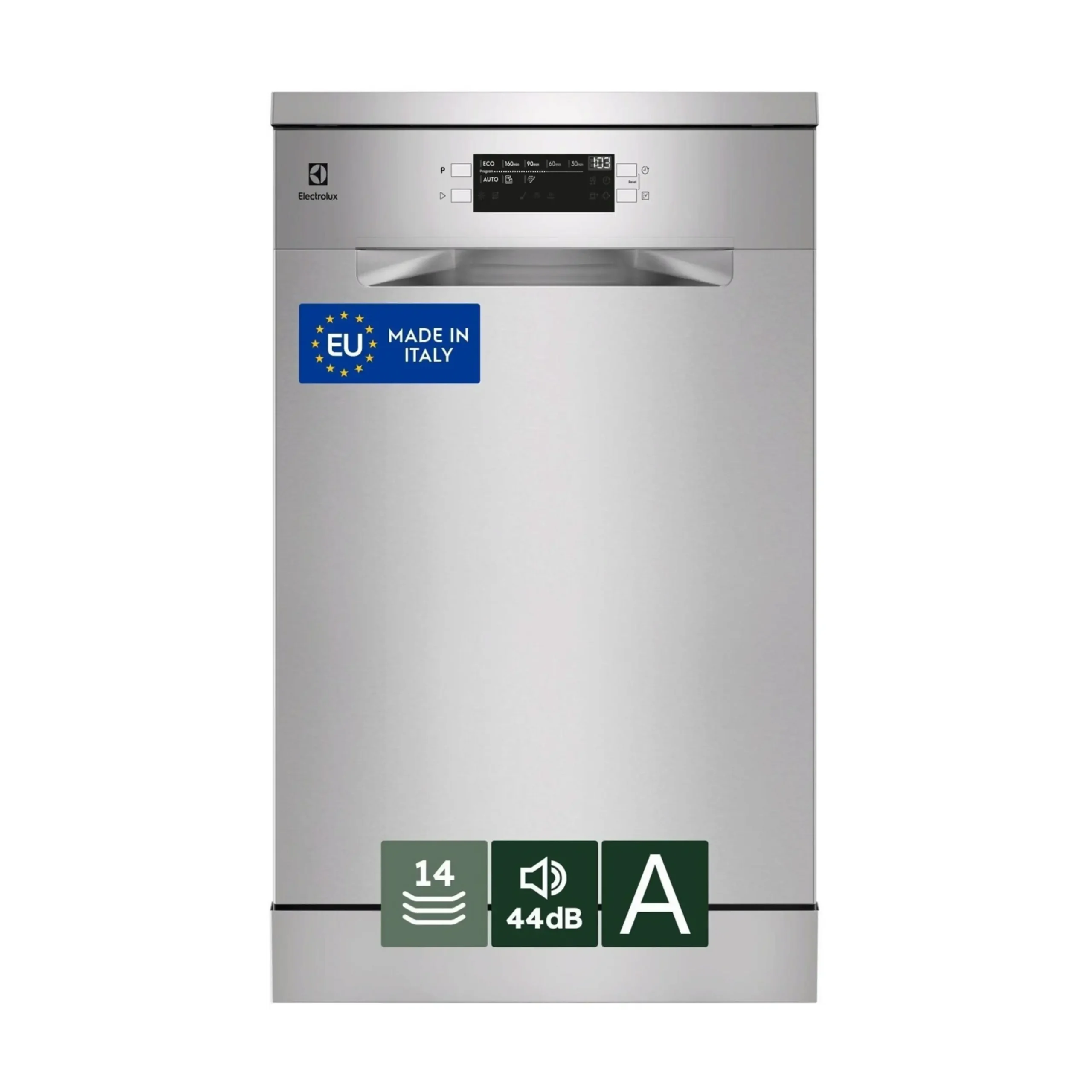 LAVASTOVIGLIE Libera installazione (FS) ELECTROLUX ESS68600SX, Programmi 8, Dimensioni: L 59,8 cm, A 85 cm, P 60,3 cm, Rumorosità 44 dB(A), Consumo di acqua 10,9 l, Inox antimpronta, Classe A