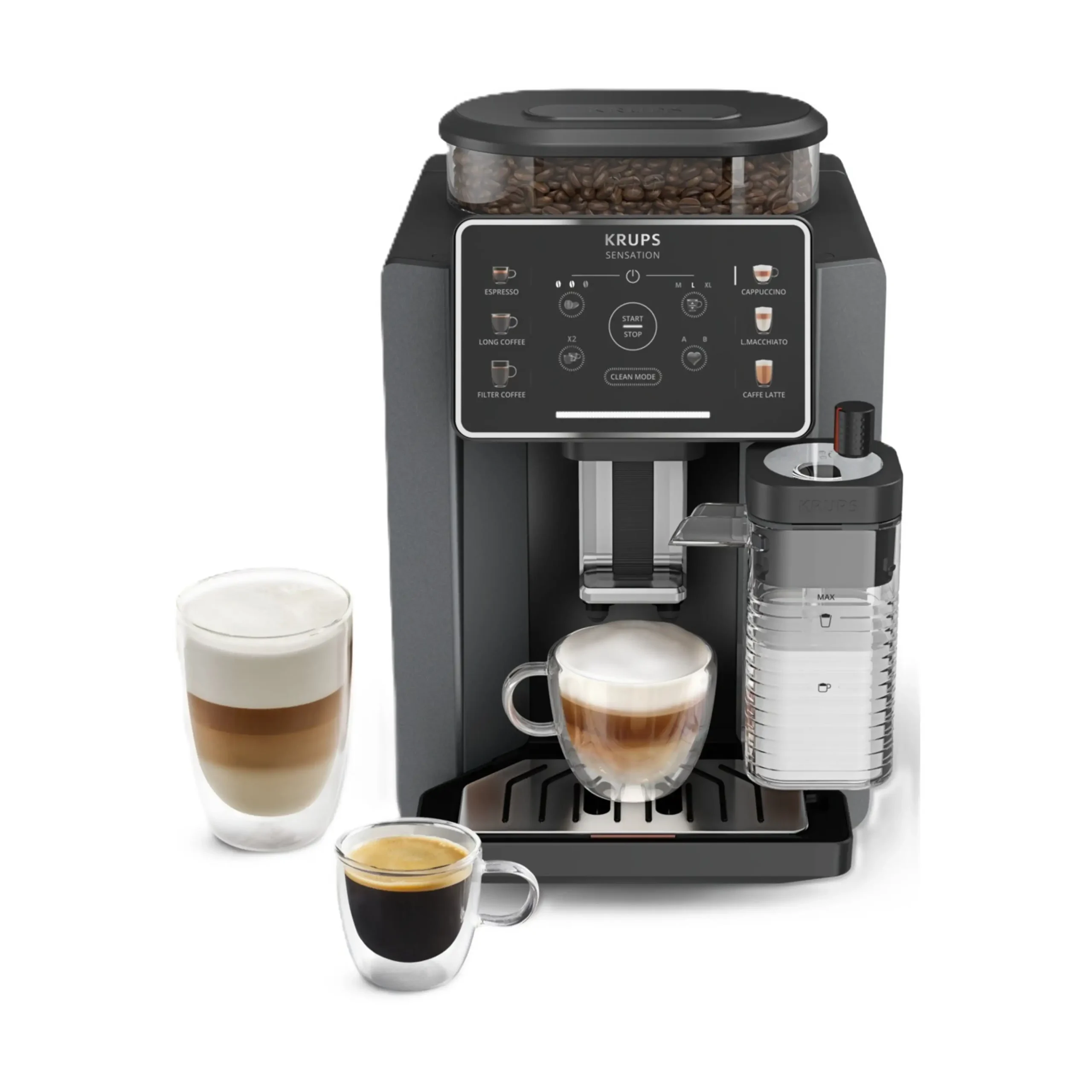 Macchina Automatica per Caffè DE'LONGHI Magnifica S ECAM21.116.B, Cappuccinatore Manuale Classico, 2 bevande dirette, Pannello Comandi con Tasti, 15 bar, 1450 W, Black