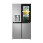 Frigorifero americano LG GMK961PY5E, Sistema Multi Flow: Sì; Sistema raffreddamento frigorifero: No Frost; Sistema raffreddamento congelatore: No Frost, Capacità netta totale 646 l, Rumorosità: 40 dB(A), LAN wireless, Dispenser acqua, Dimensioni: L 914 cm A 1792 cm P 733 cm, Prime Silver, Classe E