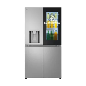 Frigorifero americano LG GMK961PY5E, Sistema Multi Flow: Sì; Sistema raffreddamento frigorifero: No Frost; Sistema raffreddamento congelatore: No Frost, Capacità netta totale 646 l, Rumorosità: 40 dB(A), LAN wireless, Dispenser acqua, Dimensioni: L 914 cm A 1792 cm P 733 cm, Prime Silver, Classe E