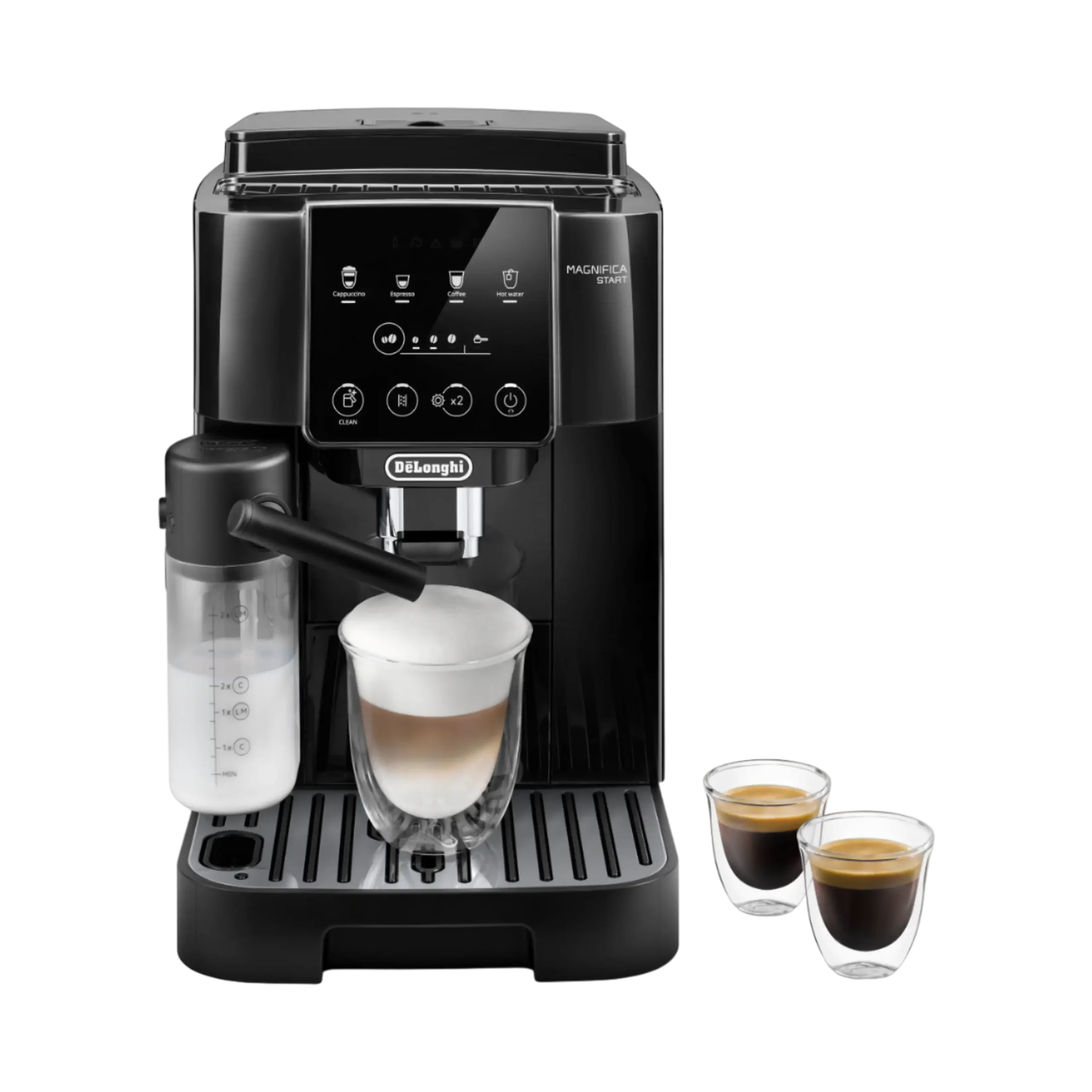 MACCHINA CAFFÉ AUTOMATICA DELONGHI Magnifica Start ECAM220, Pressione pompa 15 bar, Potenza 1450 W, Programmi Preparazione di caffè, Preparazione di caffè espresso, Preparazione di cappuccino, Funzione Regolazione macinatura, Programma pulizia, Nero