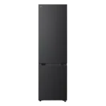 FRIGORIFERO COMBINATO LG Fit & Max, 2 Porte, L 59.7 cm, No Frost, Capacità netta totale 375 l, Rumorosità: 34 dB(A), LAN wireless, 5 ripiani, Dimensioni: L 59,70 cm A 203,00 cm P 67,40 cm, Essence Black Steel, Classe C