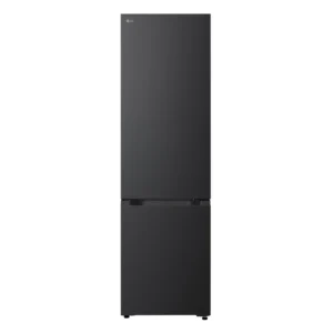 FRIGORIFERO COMBINATO LG Fit & Max, 2 Porte, L 59.7 cm, No Frost, Capacità netta totale 375 l, Rumorosità: 34 dB(A), LAN wireless, 5 ripiani, Dimensioni: L 59,70 cm A 203,00 cm P 67,40 cm, Essence Black Steel, Classe C