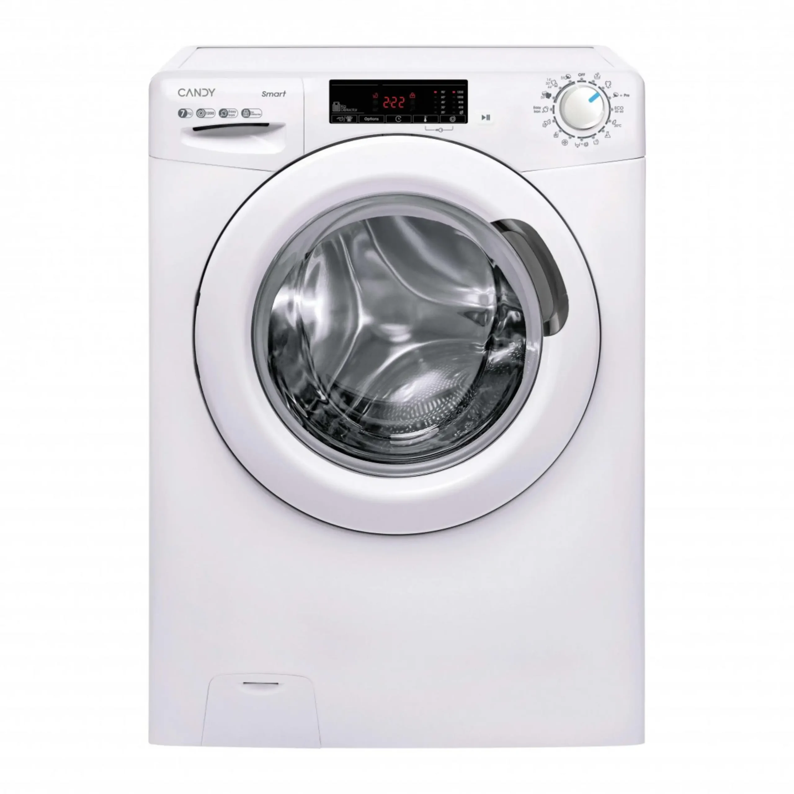 CANDY CSS 127TW5/1-S LAVATRICE, Caricamento frontale, 7 kg, 16 programmi, Profondità 54 cm, Giri 1200 rpm, Bianco, livello rumorosità centrifuga 77 dB(A), Classe A